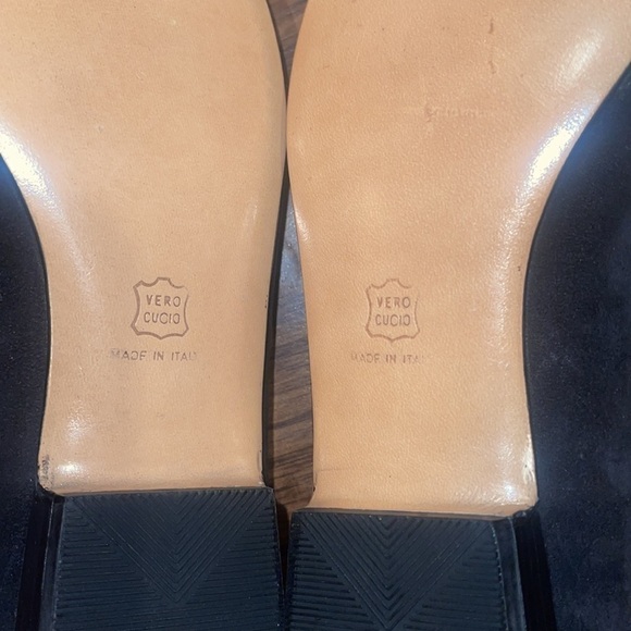 Salvatore ferragamo designer luxury suede quilted heeled loafers flats shoes 9 - Picture 9 of 16